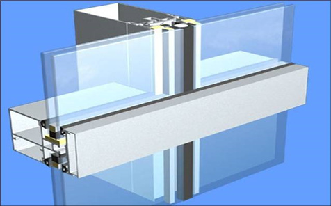 Double/Triple Insulated Fire Glass Facade Curtain Walling Units Self-cleaning Structural Glazing Stick Built System