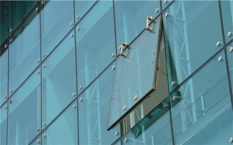 Spider Glass Facade Curtain Walls Point Fixed Glazing