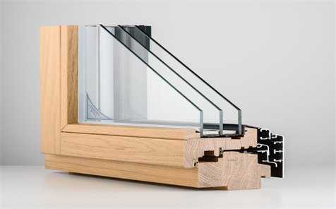 Modern Designs Models Dimensions Solid Wooden Arch Teak Wood Aluminium-Wood Clad  Windows