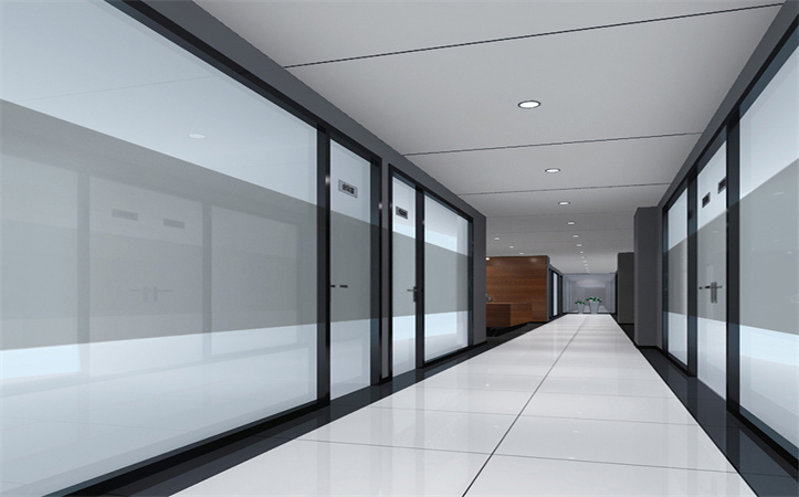 Fire-resistant 1.5 Hours Steel Fire Proof Tempered Glass Partition