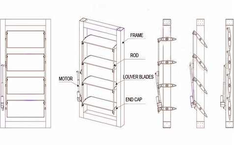 Aluminum Louvre Windows