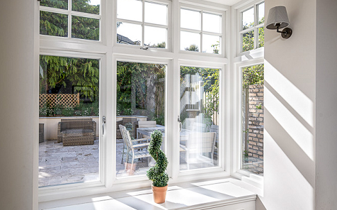 PVC casement window