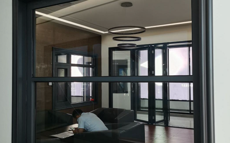 Aluminum alloy glass up and down sliding window