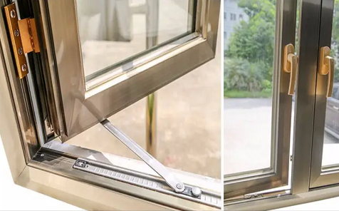 Aluminum alloy glass casement window
