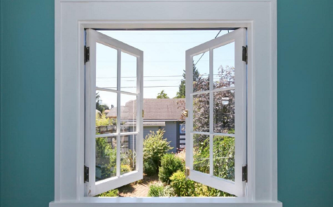 Aluminum alloy glass casement window