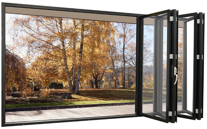 Aluminum alloy glass folding window