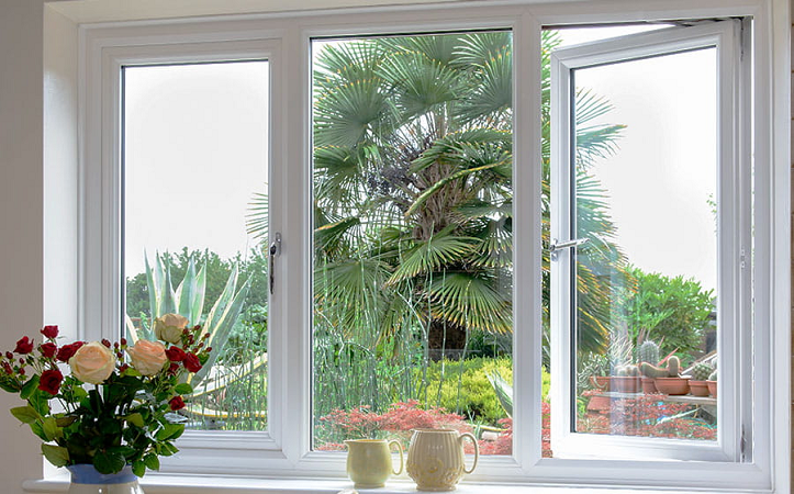 PVC casement window