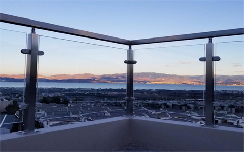 Stainless Steel 304 Heavy Duty Post Glass Railing Balustrade