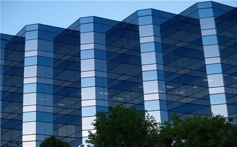 Natural ventilation Powder Coated Double Skin Ventilated Glass Curtain Wall
