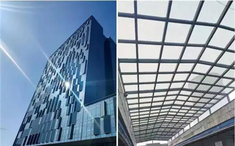 Environment Protect BIPV Glass Facade Curtain Wall Energy Saving Power Generation