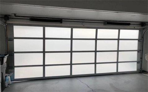 Aluminum Frame Perspective Fiberglass Section Door for front wall