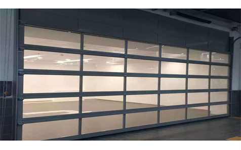 Aluminum Frame Perspective Fiberglass Section Door for front wall