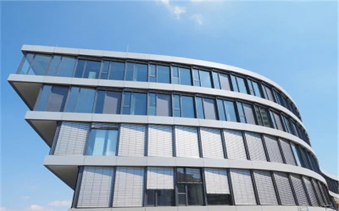 Aluminum Curtain Wall and Perforated Plate