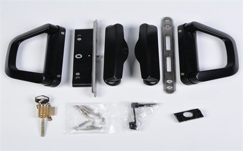 High Quality Sliding Door Handle Door Lock Set for Glass Door And Windows Aluminum Black Handles