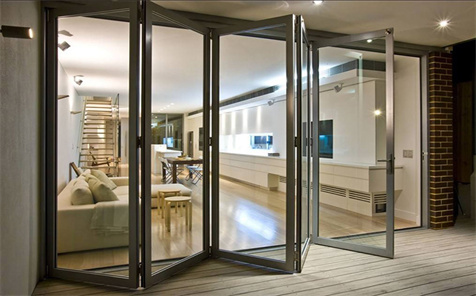 Balcony Hot SaleThermal Break Aluminum Stacking Bifold Door