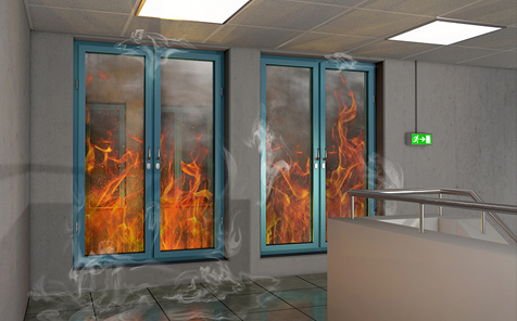 ANSI standard 30mins, 60mins, 90mins,120mins Fire Rated Glass