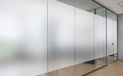 Modern decorative frosted glass privacy glass pane for office walls partitions