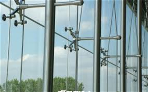 Spider Glass Fitting Curtain Wall System Structural Glazing Point Supported Fixing Suspension Rope Rib Bolted Facade