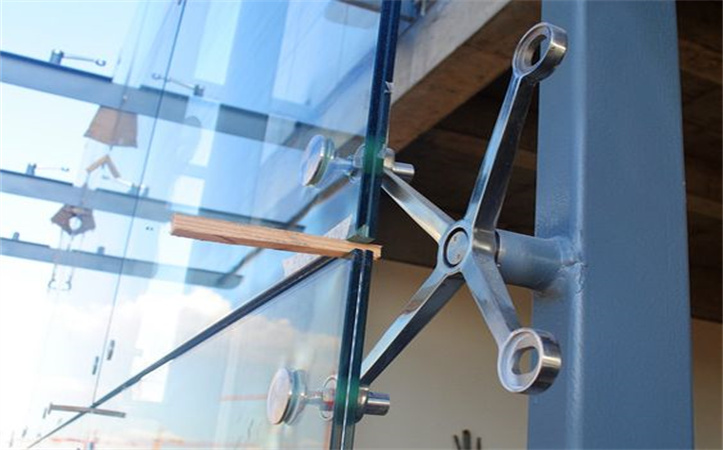 Curtain Wall 316 Stainless Steel Glass Spider Fittings Black For spider wall fitting glass system