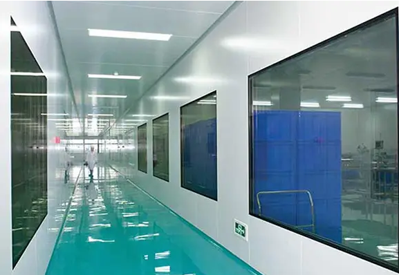 Gmp Standard Cleanroom System Purification Workshop Insulation Airtight  Fixed Window