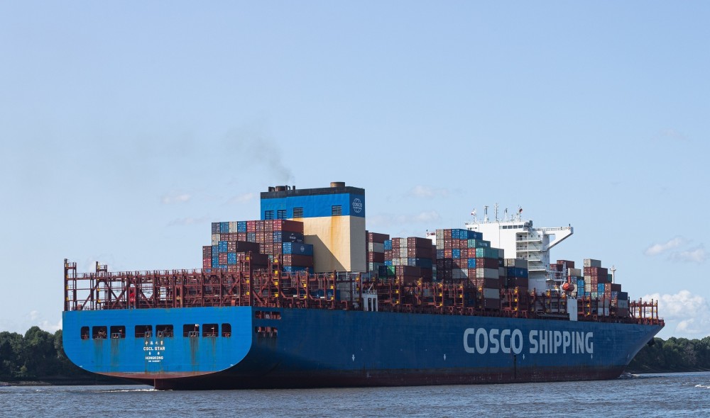 Sea freight rates dropped.