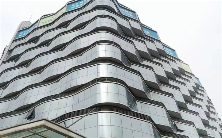 Aluminium Facade Cladding For Metal Construction Curtain Wall