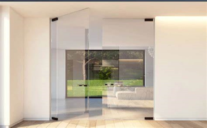Frameless Glass Partitions for Floor Spring Pivot Door