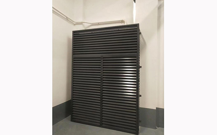 Aluminum Operated Flat Shutter Window