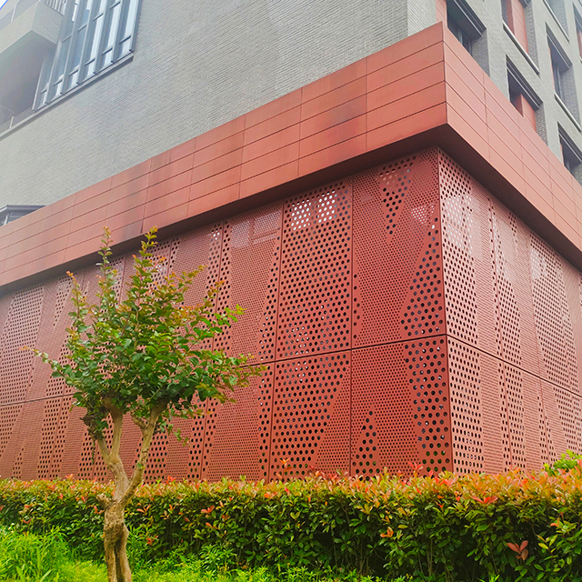 Punched Aluminum Facade Cladding Panel