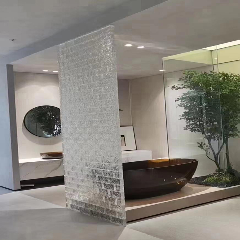 Wholesale Shadow Optic Glass Block Crystal Bricks Light Window Glass Block Roof Glass Bricks
