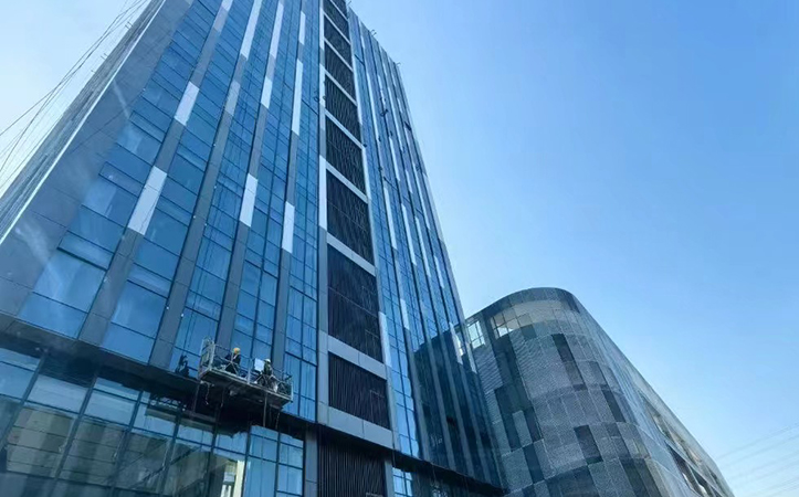 Aluminum Extrusion Glass Facade For Buildings Exterior