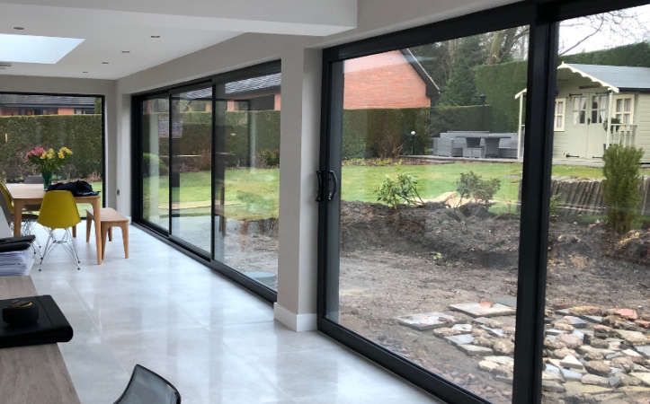 Glass Heavy-duty Lifting Sliding Doors As The Moving Glass Wall