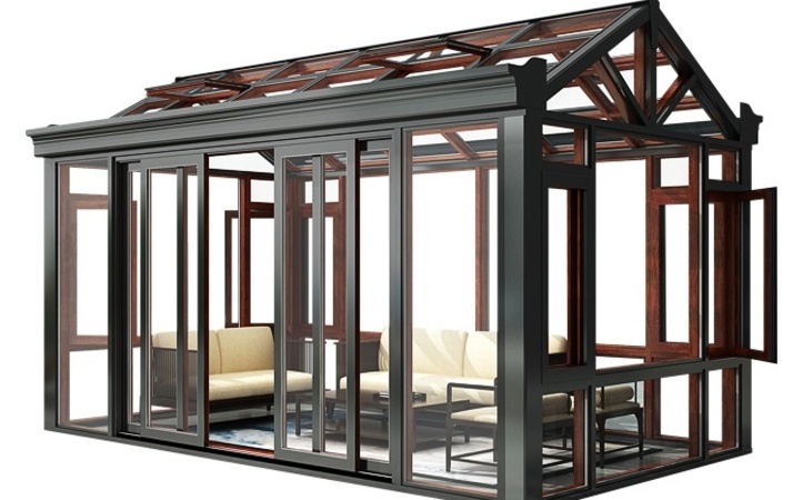 Winter garden free standing solarium aluminum tempered glass sunrooms glass houses