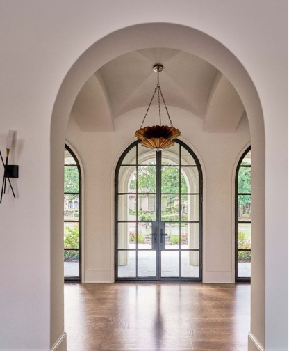 Black Iron Steel French Style Doors for Building