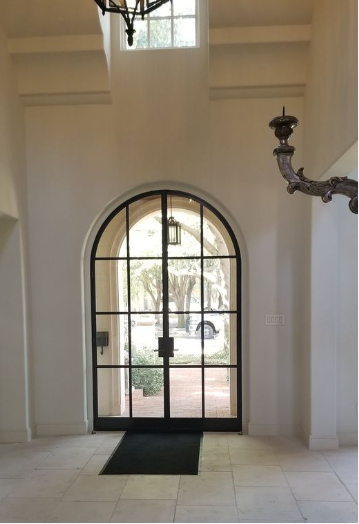 Black Iron Steel French Style Doors for Building