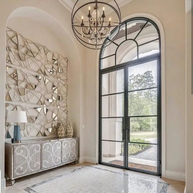 French Style Welding Metal Steel Windows