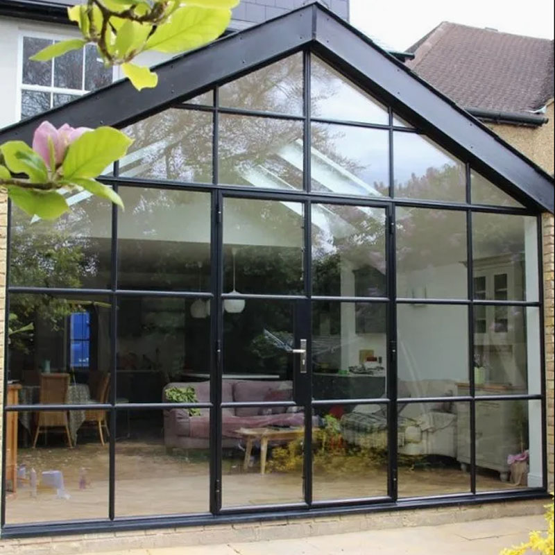 French Style Welding Metal Steel Windows