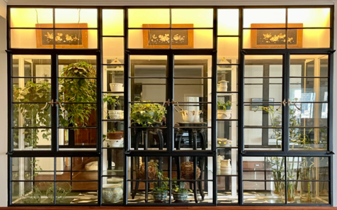 Beautiful Low-E Fiberglass Glass Steel Doors Design