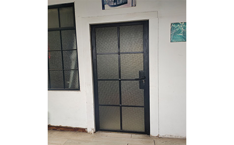 For House Modern Arched Right Angle Steel Glass Wrought Iron French Windows