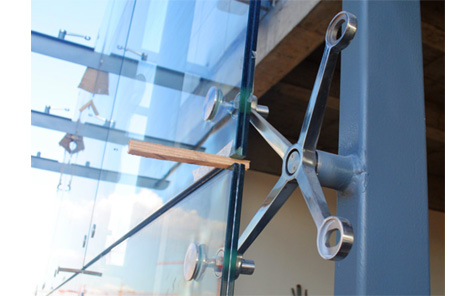Glass Curtain Wall For Commercial Building Glass Facade Window Wall Tempered Low-E Spider For School And Hospital