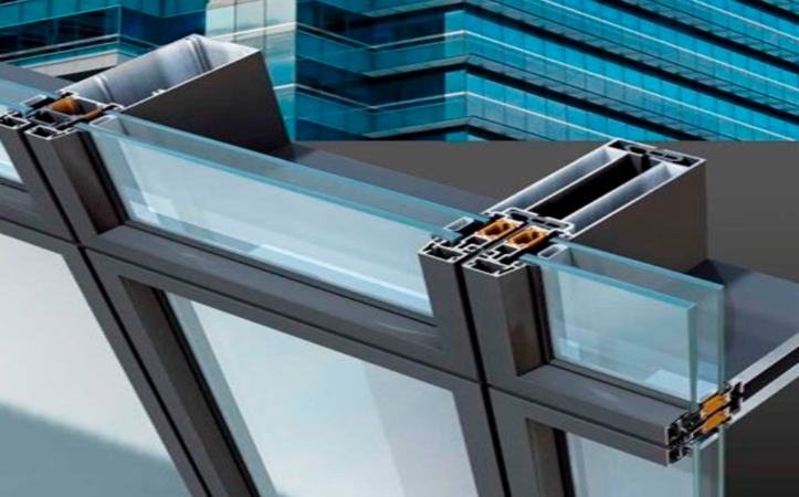 Unitized Glass Curtain Wall Facade With Easy Installation Up To 6.0kPa Wind Load