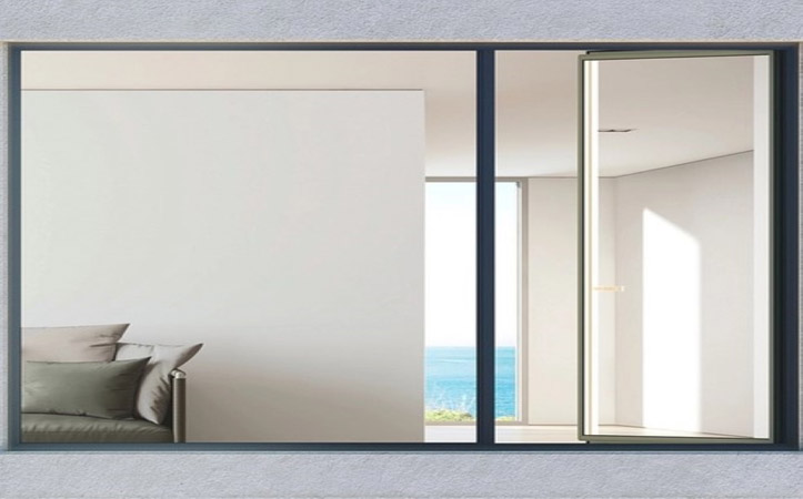Professional Double Glazing Windows Tilt Turn Casement Windows Aluminum Alloy Horizontal Graphic Design