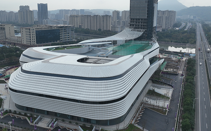 ​​Irregular Aluminum Panel Curtain Wall Architecture​