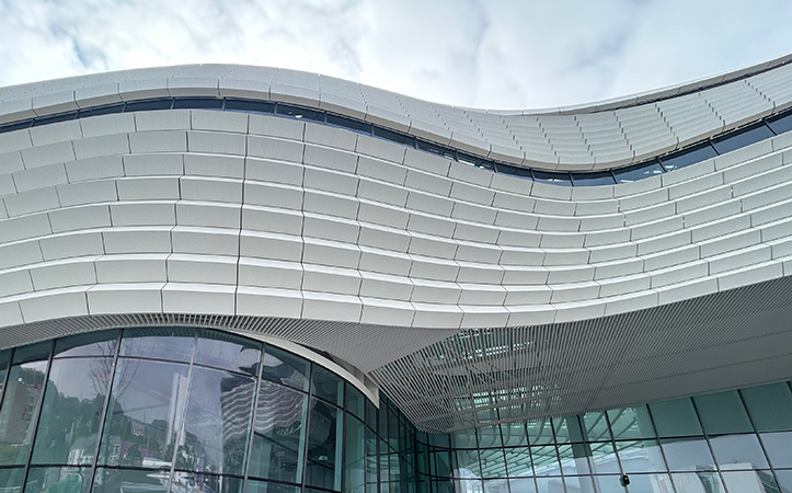 ​​Irregular Aluminum Panel Curtain Wall Architecture​