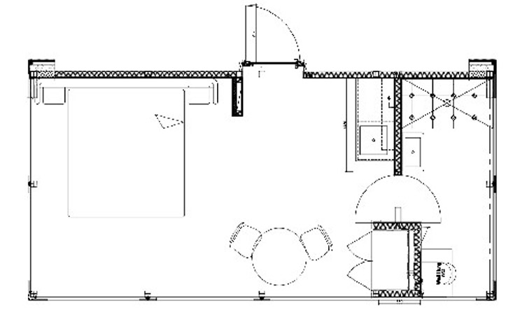 Eco-friendly mirrored glass house with Modular steel framing