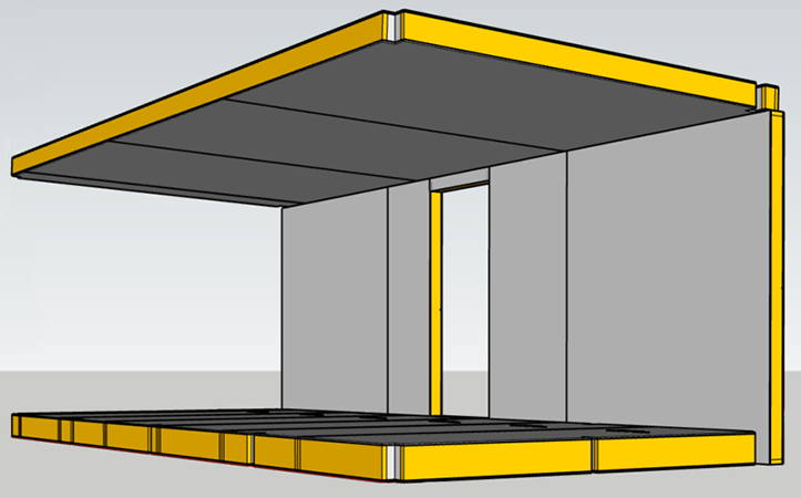 Prefabricated Steel Frame Homes For Patio Glasshous
