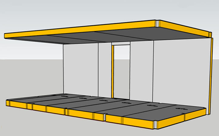 Prefabricated Steel Frame Homes For Patio Glasshous