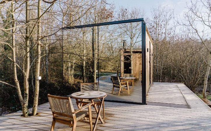 Modular Steel Frame System Prefab Glass Sunroom Cabin