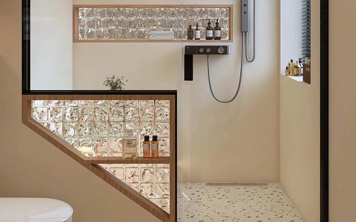 DIY glass block wall for room washroom workshop walls, skylights, and sidewalk lights makeover