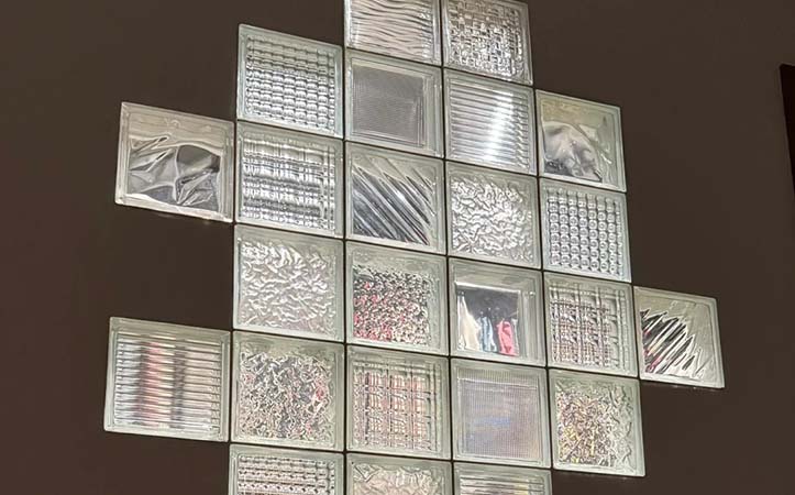 How to build a glass-block wall Glass Brick Wall